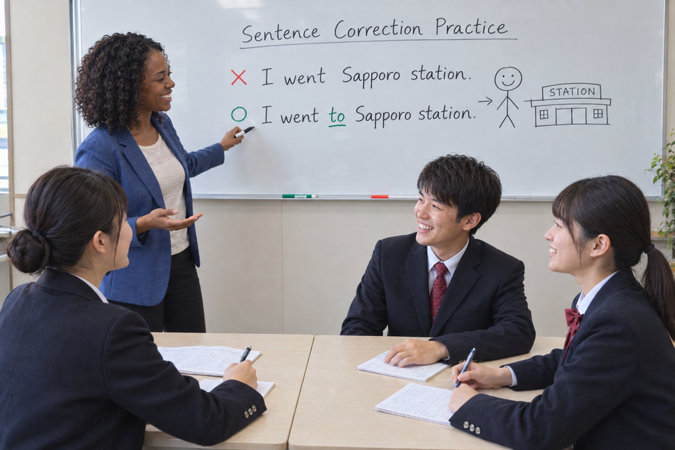 文章チェック ・ 文法チェック・添削 | 実際の生徒の間違い例文集 | Koukousei eikaiwa lesson, classroom sentence practice