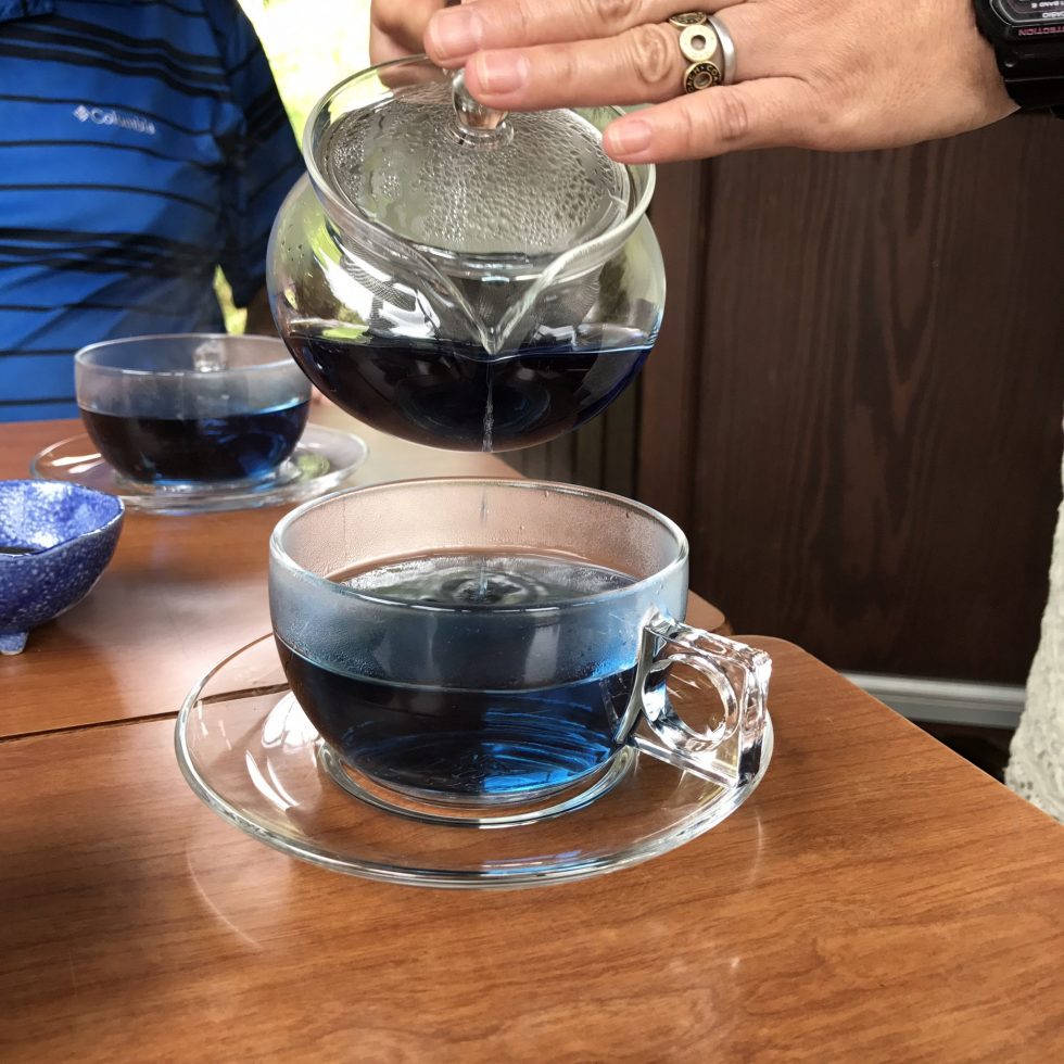 Blue tea
