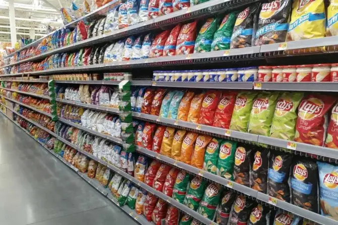 food aisle store chips potato chips market supermarket grocery thumbnail