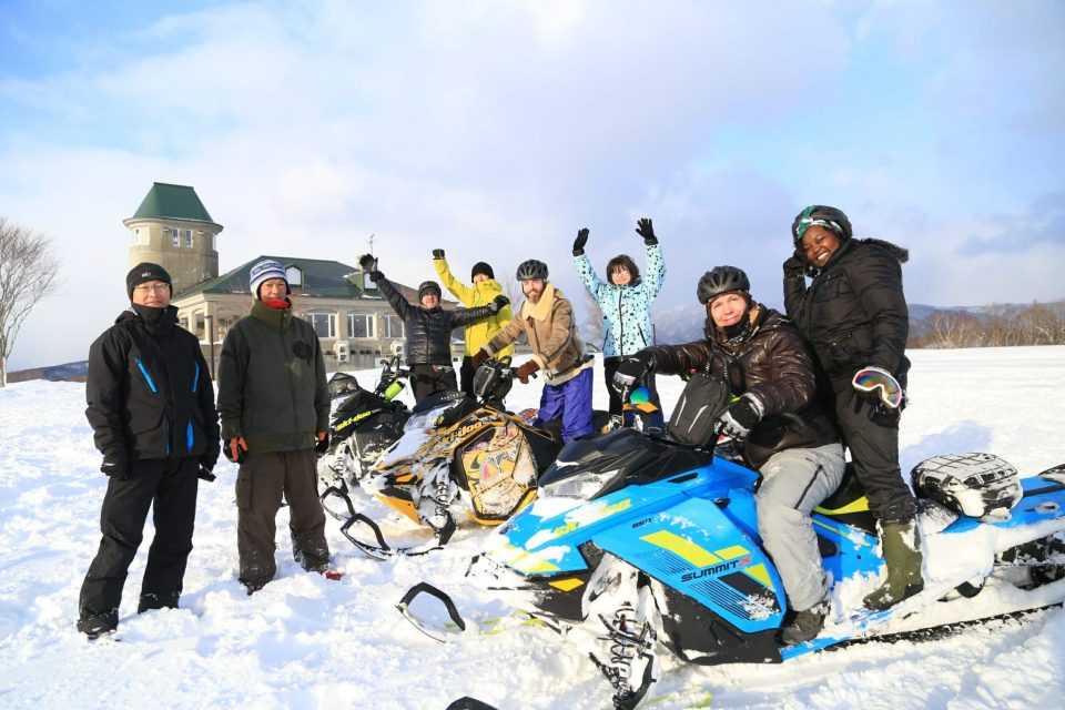 Snowmobiling in Hokkaido