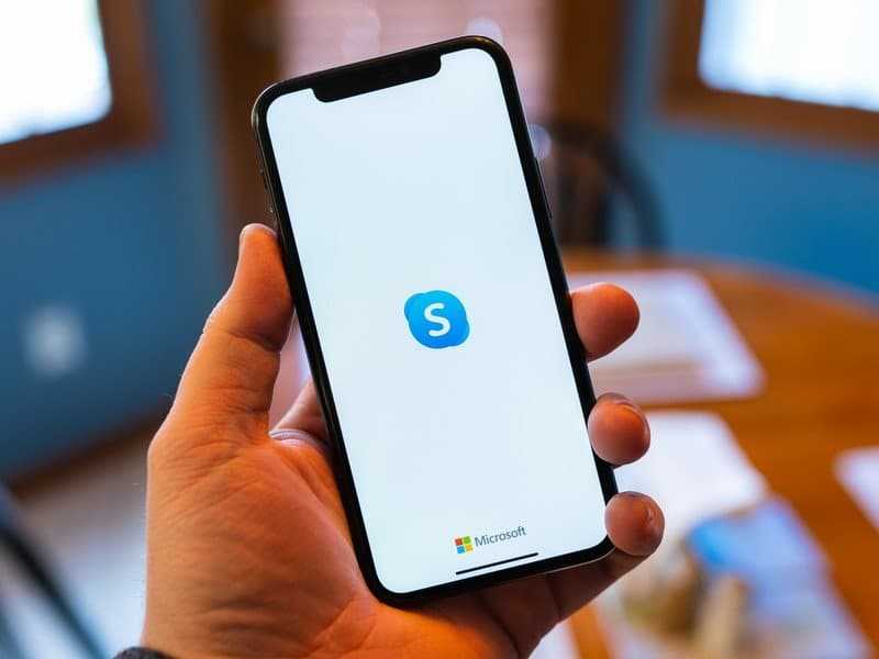 Skype opening on an iPhone
