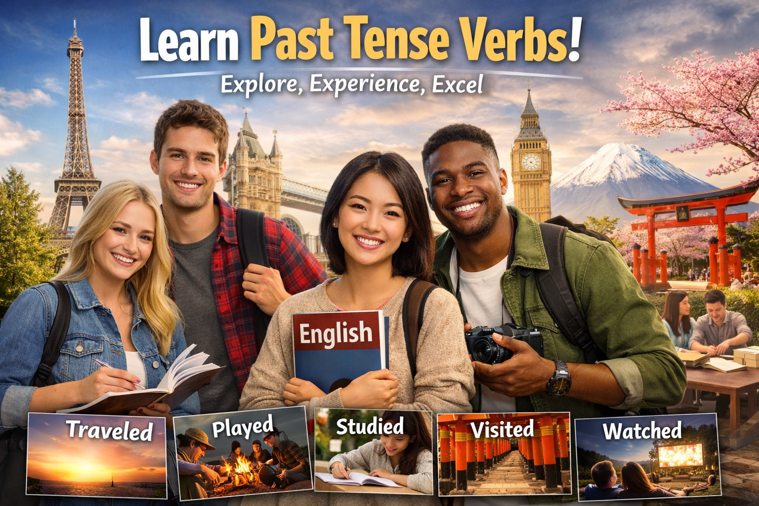 英文法 動詞過去形 Past Tense Verbs